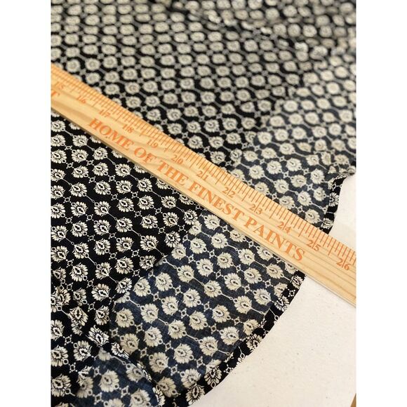 Elodie Anthropologie Women's Black Floral Boho Peasant Top Lace Slv Sz S - Picture 7 of 7